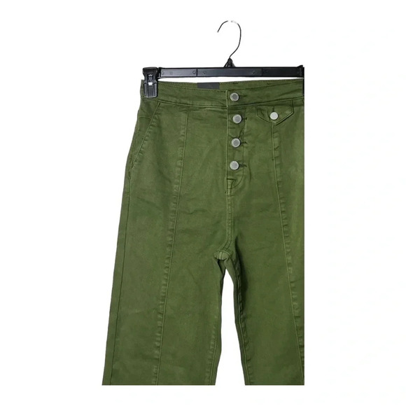 BLANK NYC “THE DELANCEY” DENIM WIDE LEG DENIM PANTS GOING GREEN IN COLOR SIZE 28 - Picture 6 of 14